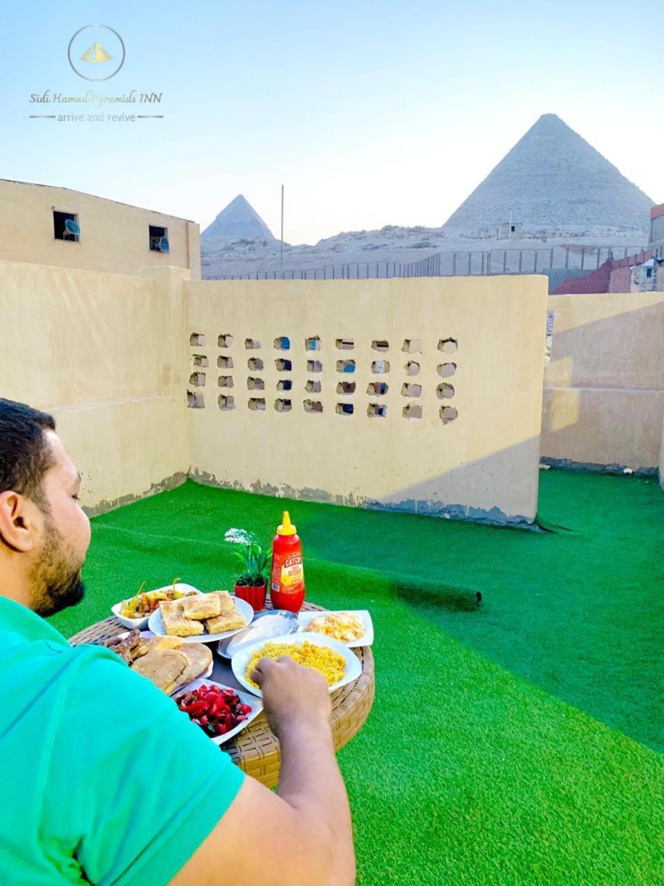 Sidi Hamad Pyramids View Hotel Kafret el-Gabal Eksteriør billede