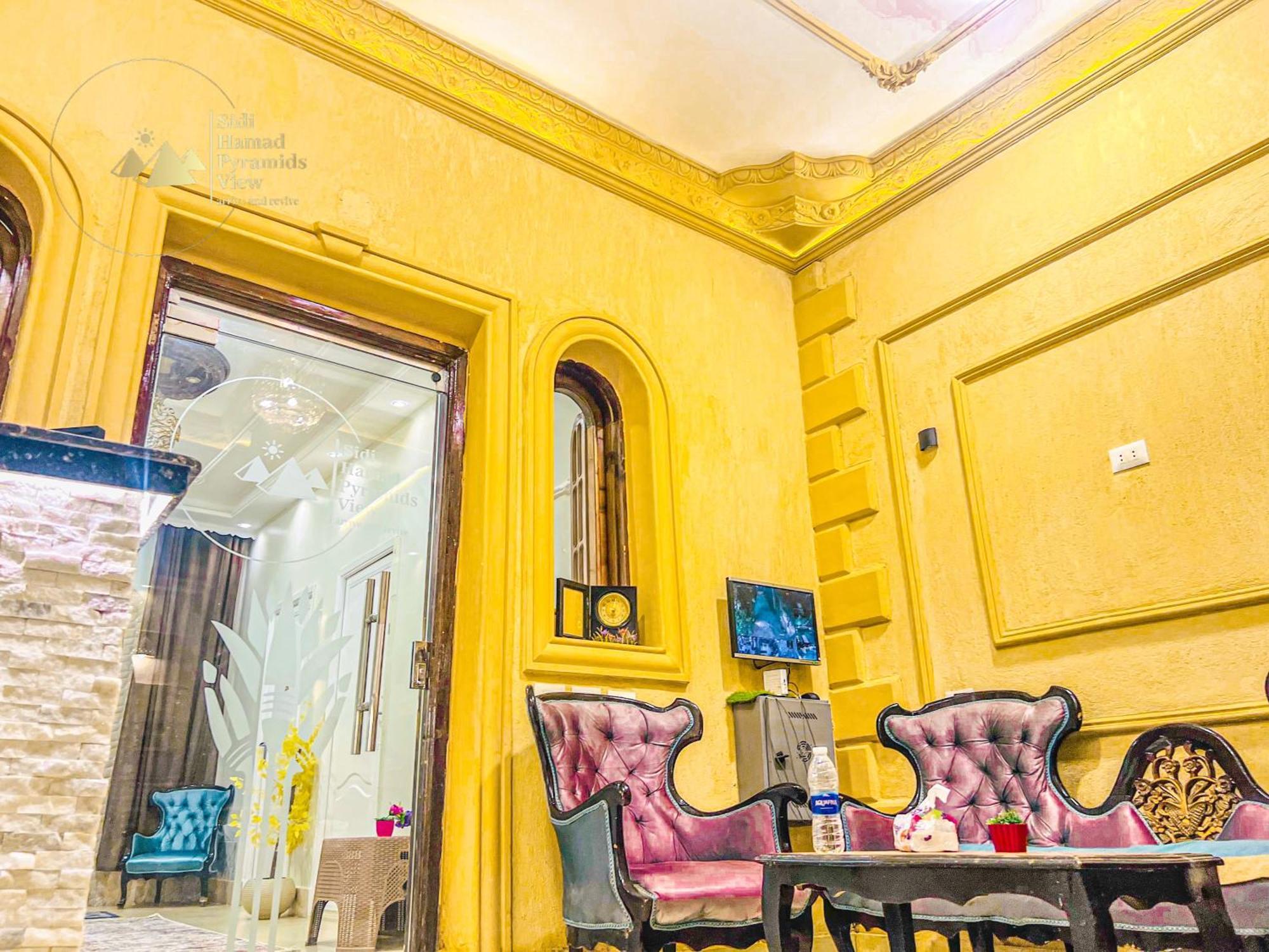 Sidi Hamad Pyramids View Hotel Kafret el-Gabal Eksteriør billede