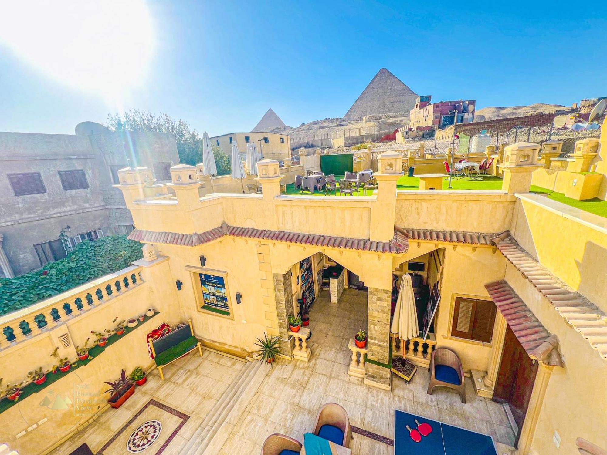 Sidi Hamad Pyramids View Hotel Kafret el-Gabal Eksteriør billede